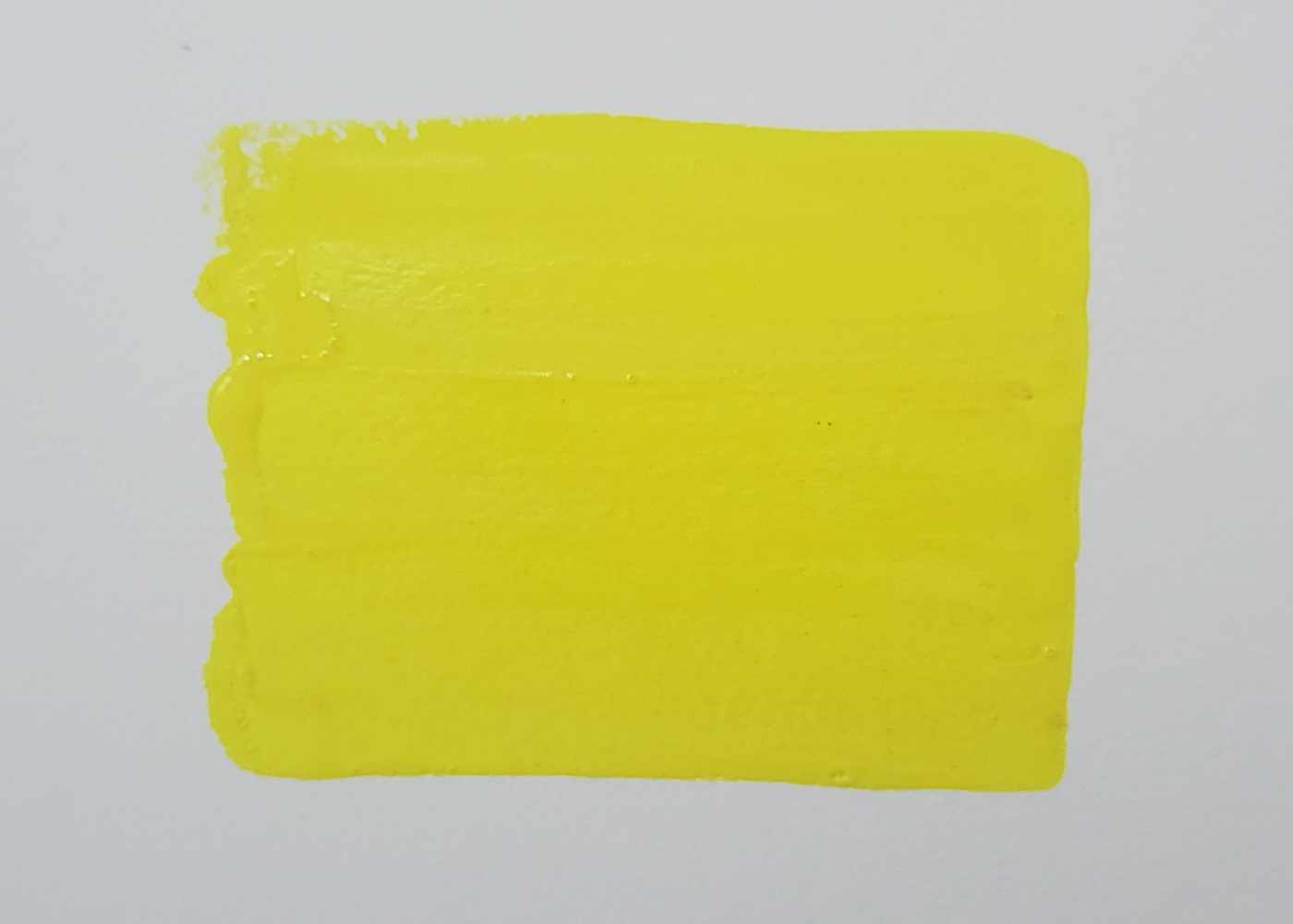 First layer of paint in a layering demo